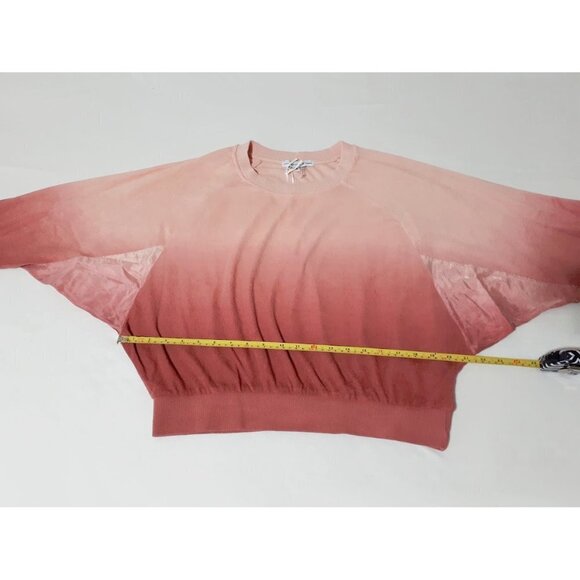 NWT Young Fabulous & Broke peach, pink & red ombre cotton blend sweatshirt, S - Picture 6 of 6